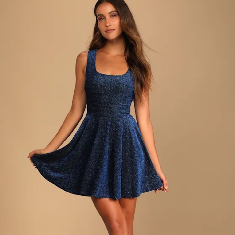 Blue Skater dress